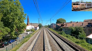 â˜… 4K ðŸ‡«ðŸ‡· Bordeaux  Toulouse  Montpellier  Marseille en BB7200 cab ride France 072022 [upl. by Nomael]