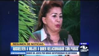 Absuelven a mujer cercana al jefe paramilitar Carlos Castaño  15 de enero de 2013 [upl. by Jacquet673]