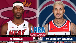 Miami Heat vs Washington Wizards  NBA Live PlayByPlay Scoreboard 2024 [upl. by Ilwain]