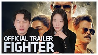 SUBKorean Actor amp Actress React to Fighter Official Trailer  Hrithik Roshan  Deepika Padukone [upl. by Kimberlee]