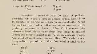 preparation of phthalimide from phthalic anhydride [upl. by Kyrstin436]