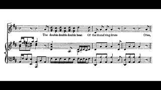 The trumpets loud clangour Ode for St Cecilias Day  GF Händel Score Animation [upl. by Naahs514]