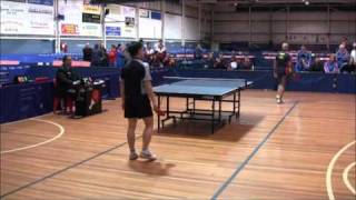 Kiet Tran vs Sharad Pandit  2010 Australian Open Table Tennis Teams Match [upl. by Htidirem]