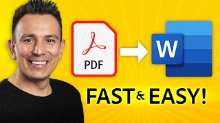 How to Convert PDF to Word Doc for FREE  Adobe Express [upl. by Hovey]