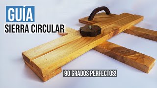 PRÁCTICA GUÍA para SIERRA CIRCULAR  CORTES en 90 grados PERFECTOS [upl. by Woll]