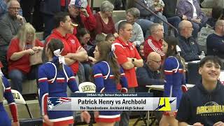 Patrick Henry vs Archbold Boys Basketball 2172023 [upl. by Hoffer]