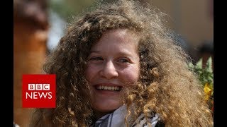 Palestinian teenager Ahed Tamimi released from prison  BBC News [upl. by Waynant]