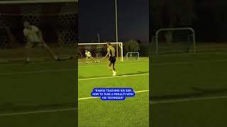 Sergio Ramos Shows His Son How to Master a Penalty Kick 🔥Football SergioRamos PenaltyKick [upl. by Ainessej]