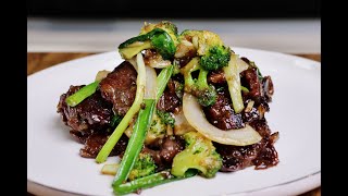 Beef And Onion Stir Fry ｜Beef And Broccoli stir fry [upl. by Eecart910]