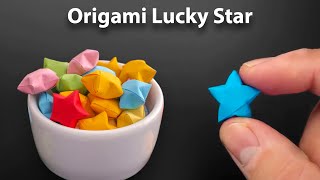 Origami Lucky Star  How to fold [upl. by Roman861]