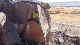 Bishop Bouldering Atari V6 [upl. by Eissahc894]