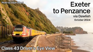 Exeter St Davids to Penzance via Dawlish Drivers Eye View [upl. by Ambrosi]