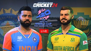 T20 World Cup 2024  India vs South Africa Match  Cricket 24 Live  Shree Gamerz [upl. by Dianna]