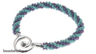 How to Braid Beaded Kumihimo and Make a Bracelet [upl. by Teiv954]