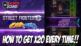 📣 How to get x20 multiplier in Street Fighter 6 Car Battle every time  WWE SuperCard [upl. by Rachel]