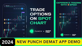 Punch Demat Account Complete App demo with live Trading Buy Stoploss Target OI Analysis [upl. by Thursby]