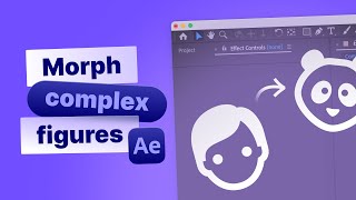 Tutorial How to Morph Complex Figures in After Effects Without Any Extra Plugins [upl. by Rodriguez]