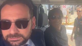 CONTE arriva a NAPOLI sentite cosa dice 💙😍✈️ [upl. by Krishnah]