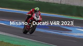 Onboard Misano World Circuit  Ducati V4R 2023 [upl. by Fagaly575]