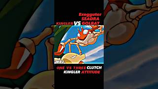 KINGLER VS EXEGGUTOR SEADRA GOLBAT  ASH KINGLER ATTITUDE STATUS  shortfeed pokémon ytshorts [upl. by Kcered215]