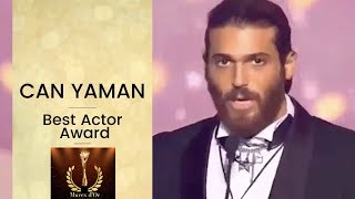 Can Yaman ❖ Speaking English amp Arabic ❖ Murex d’Or Best Actor Award ❖ English ❖ 2019 [upl. by Mayram]