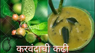 करवंदाची कढी  Karvandachi kadhi Karvand recipe karonda recipe ranmevacarissacurrycarissarecipe [upl. by Hoffer]