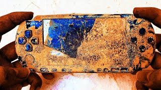 Restoration old broken Japanese Playstation Gameboy  Retro console PSP 3000 restore amp repair [upl. by Olson]