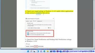 Fix Email notification sound is not working in Outlook on Windows 1110 [upl. by Bradeord508]