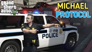 gta5 fbi vip protocol going to michael house gamous gamerz [upl. by Hana]