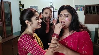 Sadhana serial shoot lo Vedavali Birthday Celebrations Lovely Family [upl. by Slade]