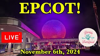 🔴LIVE at EPCOT in Walt Disney World 11624 [upl. by Nibram]