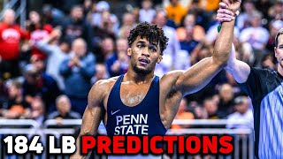 Predictions For 184 Lb NCAA Champion And All Americans [upl. by Bega830]