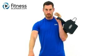 15 Minute Kettlebell Workout Video  1X10 Kettlebell Burnout [upl. by Atsilac]