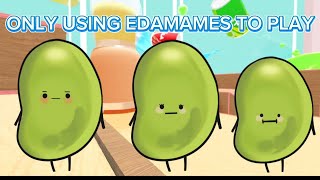 only using edamames foods in secret Staycation roblox secretstaycation [upl. by Eelirak]