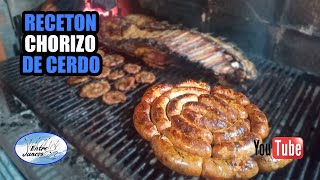 RECETA DE CHORIZOS PARRILLEROS 100 CERDO [upl. by Notnad]