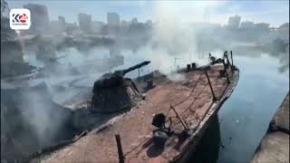 IDF attack at Latakia Port  Syrian Navy December 11 2024 [upl. by Alim135]