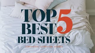 Top 5 Very Best Bed Sheets Reviews in 2024 [upl. by Elehcor]