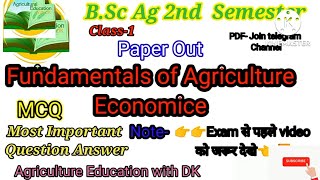 Introduction to Agricultural Economics and its concept  Agri Eco lec 1  Go For Agriculture [upl. by Giacomo847]