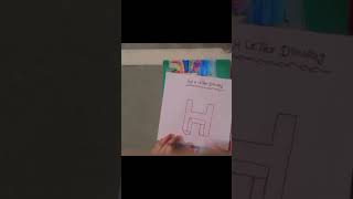 3D H letter drawing [upl. by Humfrey]