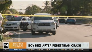 12yearold boy who was struck by car near Biscayne Gardens Elementary school dies [upl. by Yrtnej]