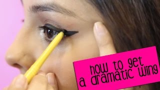 How To Apply Eyeliner With A Slightly Dramatic Wing [upl. by Aeki]