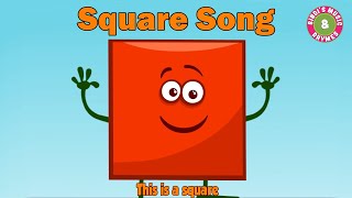 Square Song  Learn Shapes Song  Square Rhyme for kids  Educational  Bindis Music amp Rhymes [upl. by Attevad]