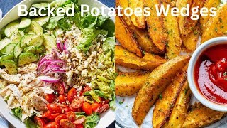 Baked Potato And Healthy Salad Recipe  Salad Recipe Baked Potato With Healthy Salad Recipe [upl. by Azzil476]