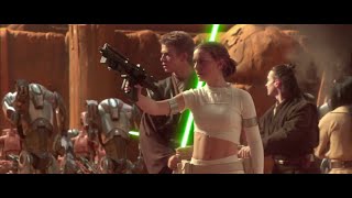 Star Wars Attack of the Clones 2002  Jedi Vs Battle Droids Scene Part 2 HD [upl. by Niamart]