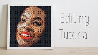 Convert Photos into Beaded Pixel Art  Editing Tutorial [upl. by Haywood]