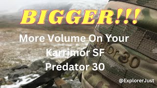 How To Carry More With The Karrimor SF Predator 30 [upl. by Crescin]