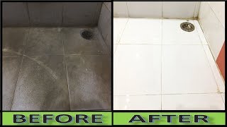 How TO Turn Dirty WHITE Bathroom Tiles To PURE WHITE  Crazy Indian Hacker [upl. by Eeznyl929]