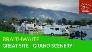 Arriving At Braithwaite Village Camping And Caravanning Club Site [upl. by Ellennej]