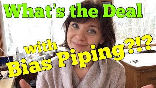 When to use Bias Piping in Upholstery [upl. by Busby]