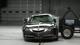 2009 Acura TL side IIHS crash test [upl. by Meeharbi]